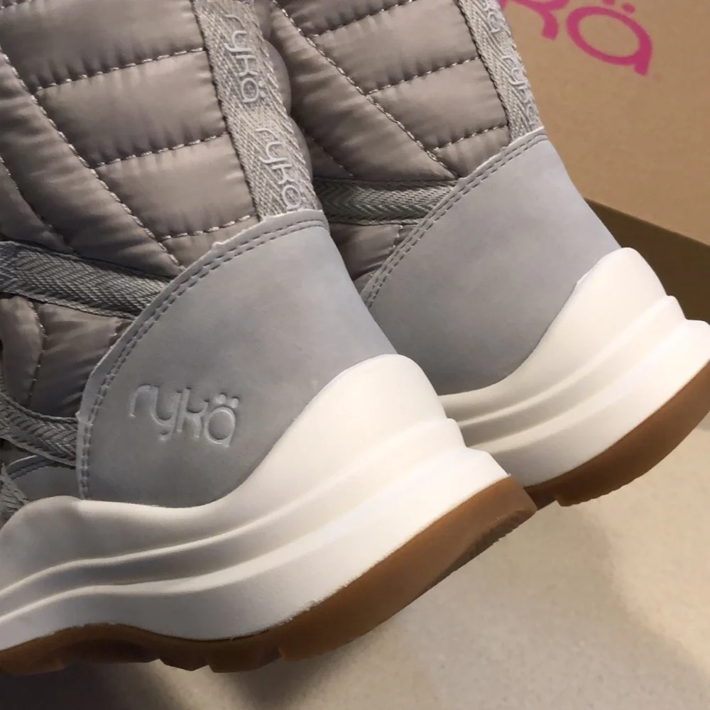 RYKA HIGHLIGHT WINTER BOOT PALOMA GREY US SIZE 8 NEW IN BOX